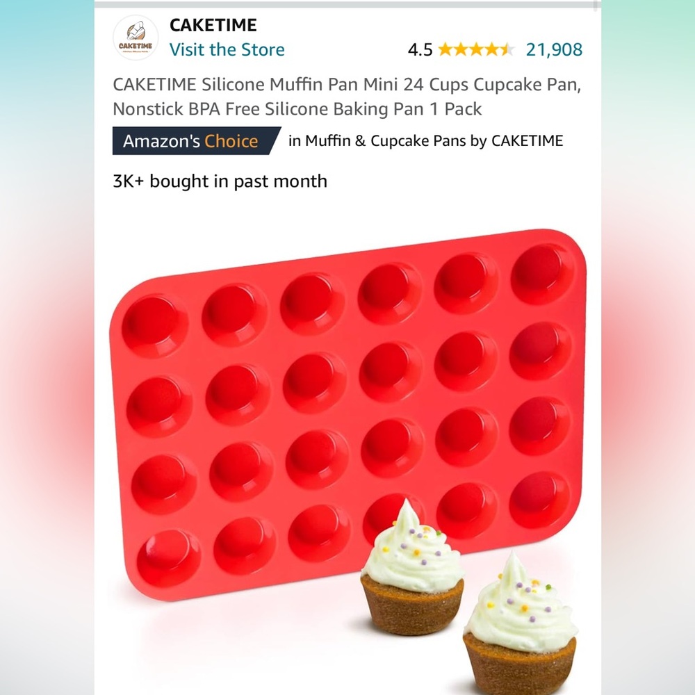 Mini Silicone Cupcake Pan